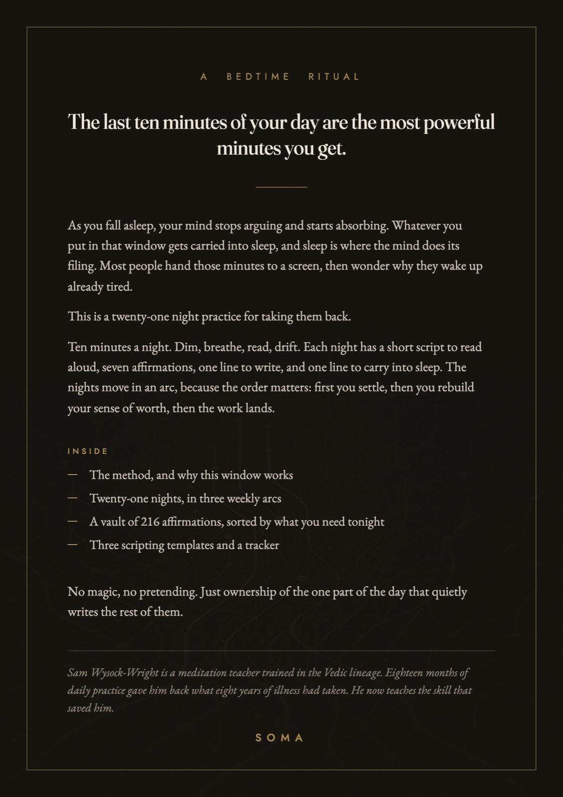 The back cover of Before You Sleep